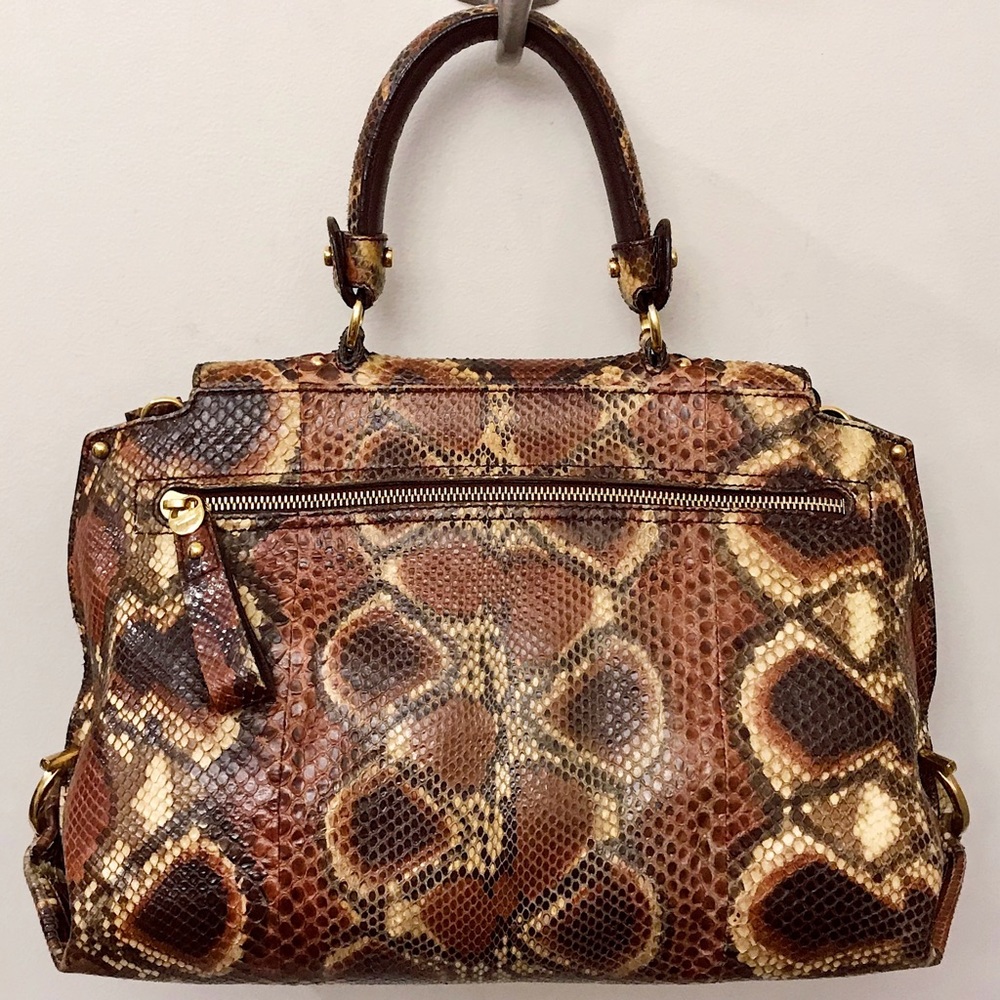 Salvatore Ferragamo Python Snakeskin Sofia Top Ha… - image 5